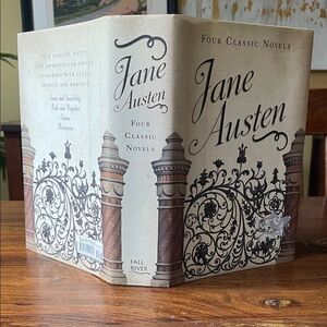 1 Large Jane Austen Hardcover Book w/ Dust Jacket Contains Four Classic Novels